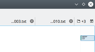 Kate, expand tabs button