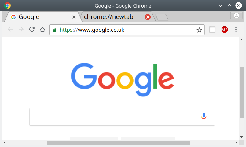 Chrome, scrollbar