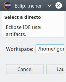 Eclipse, broken launcher