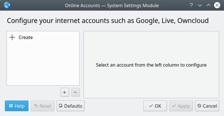 Create online account