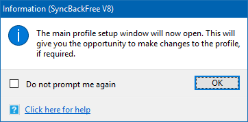 Tweak profile prompt