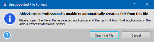 No distiller, cannot create file error