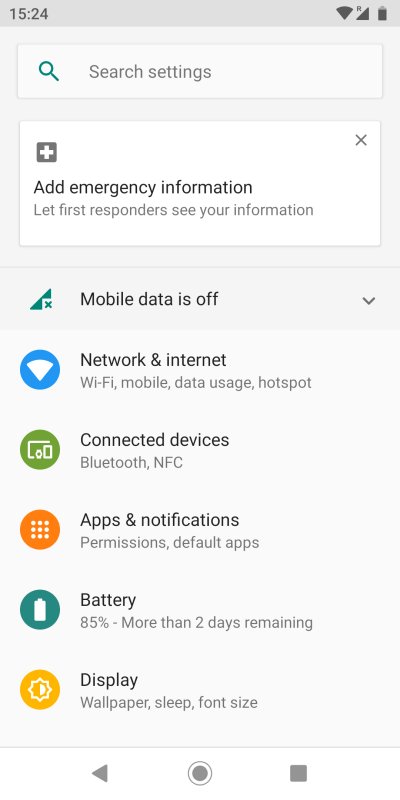 Emergency contacts nudge