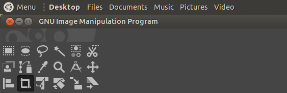 GIMP, no global menu
