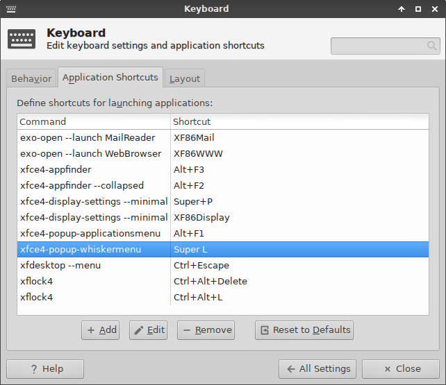Added Whisker shortcut