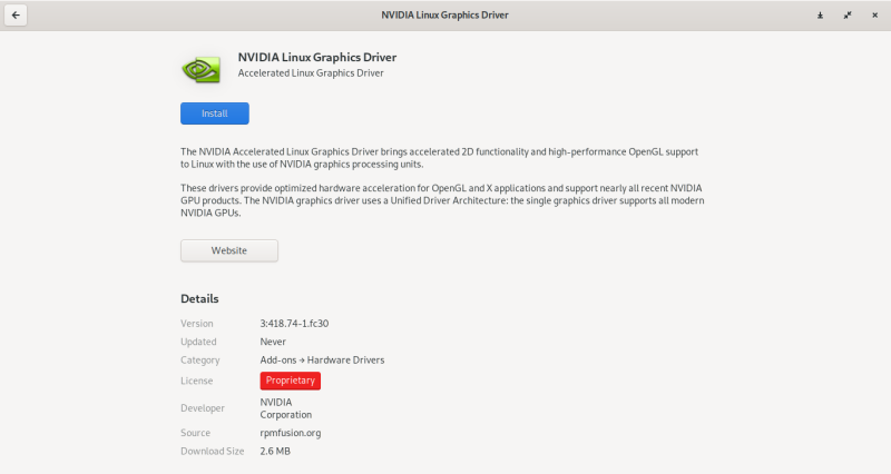 Install via Gnome Software