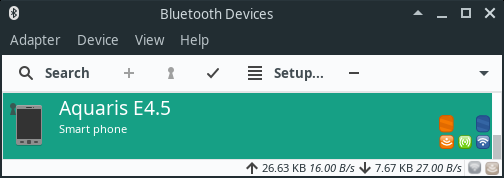 Bluetooth paired