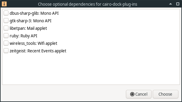 Cairo, optional addons