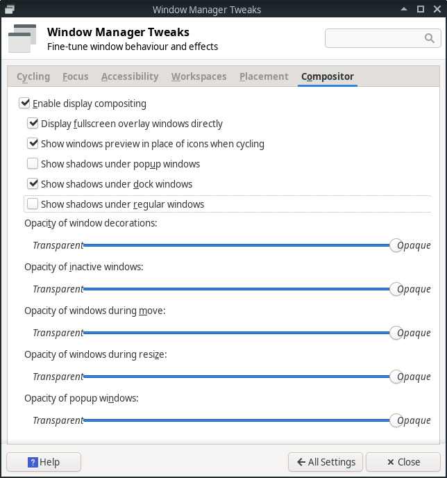 Compositor, shadows, overlapping text