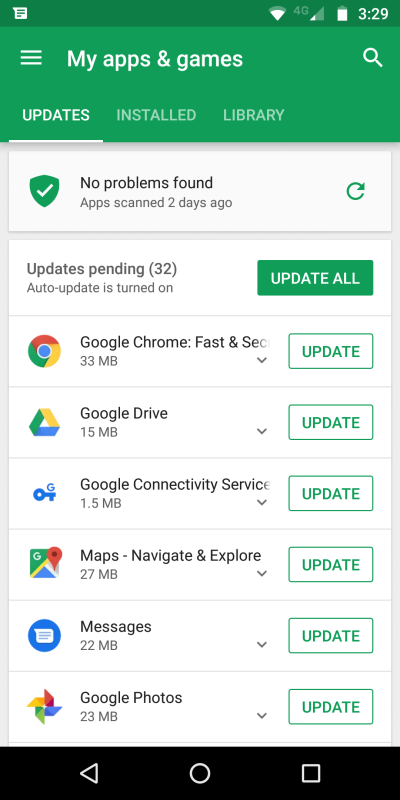 App updates