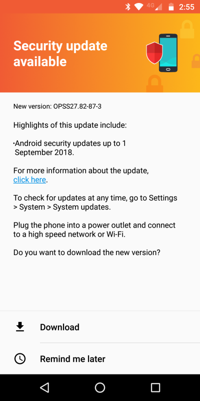 Security update