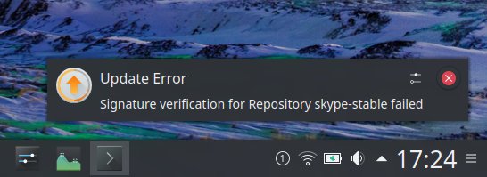 Skype signature error