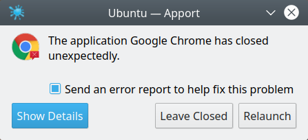 Chrome crash