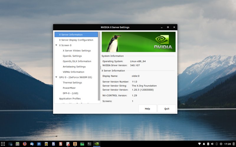 Nvidia drivers installed