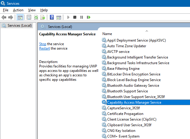 Capability access service