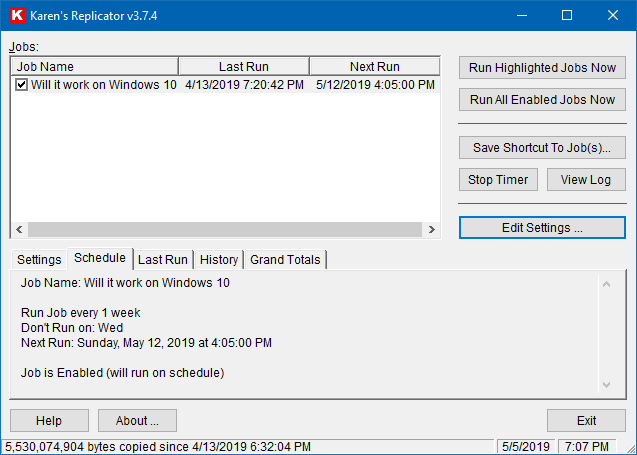Replicator, main interface