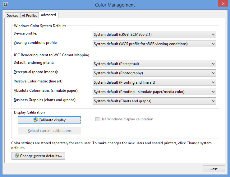 Color management, advanced
