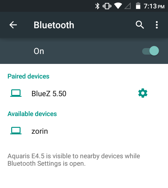 Phone Bluetooth pairing