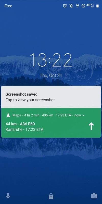 Lock screen notifications