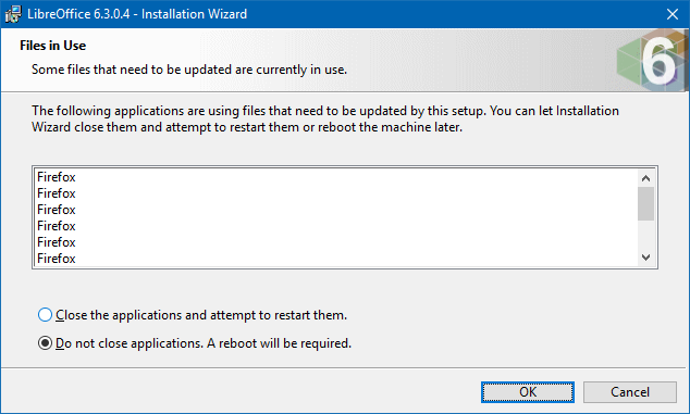 Firefox notice, what