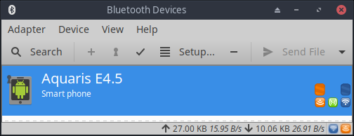 Bluetooth devices applet
