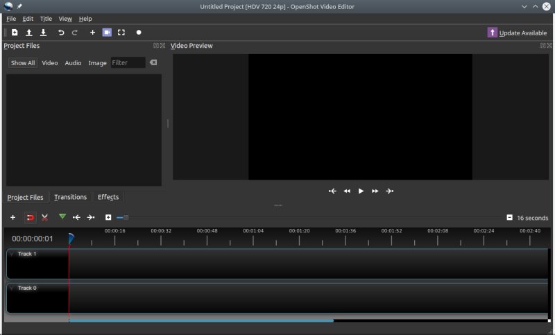 Main interface, dark theme