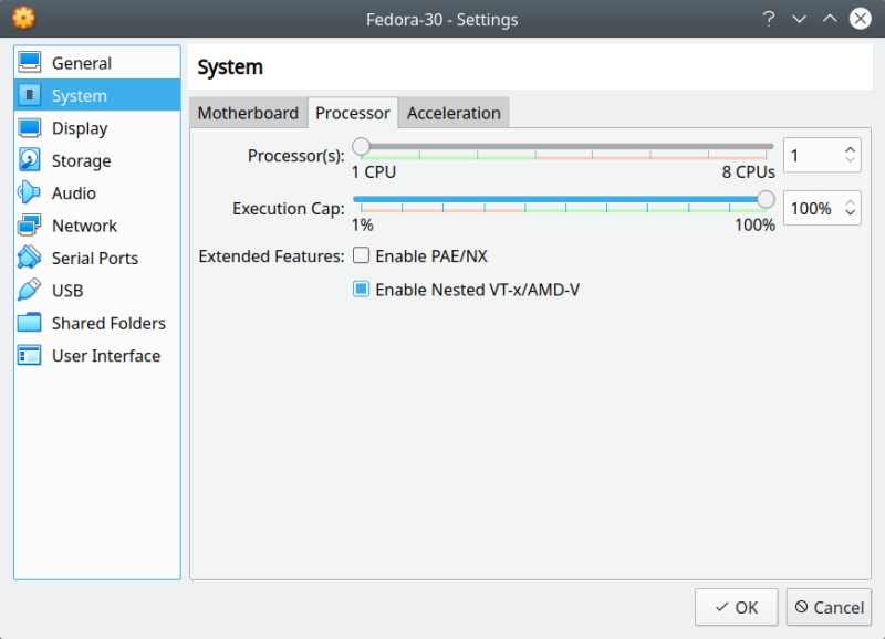 Nested acceleration on