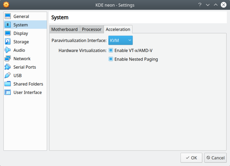 Paravirtualization interface
