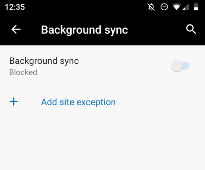Background sync