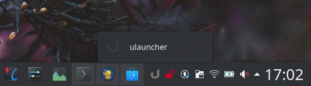 Ulauncher in system tray