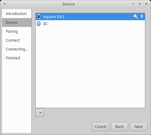 Manual pairing works