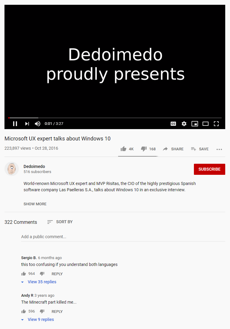 Youtube comments, loading correctly