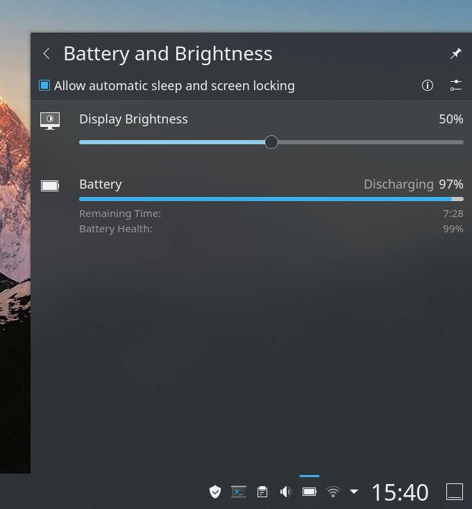 Battery, light use