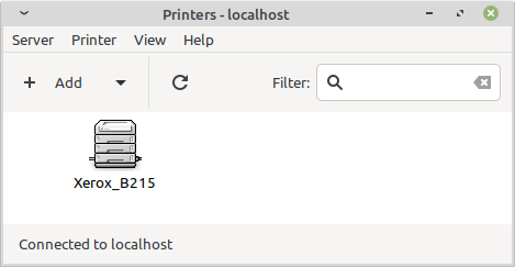Auto-detected printer