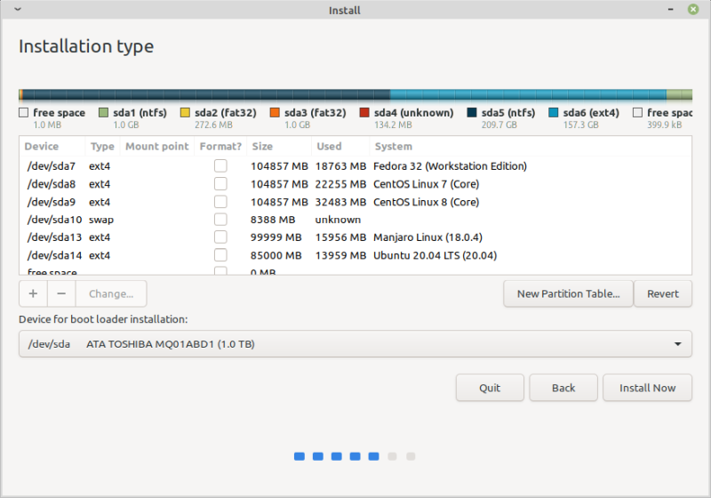 Partitions, 6.5 lines shown