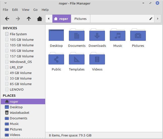 Thunar, before font color change