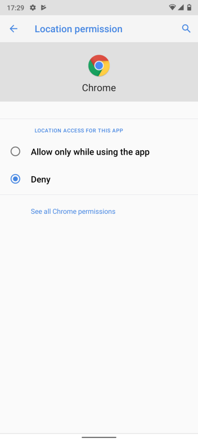 App permissions