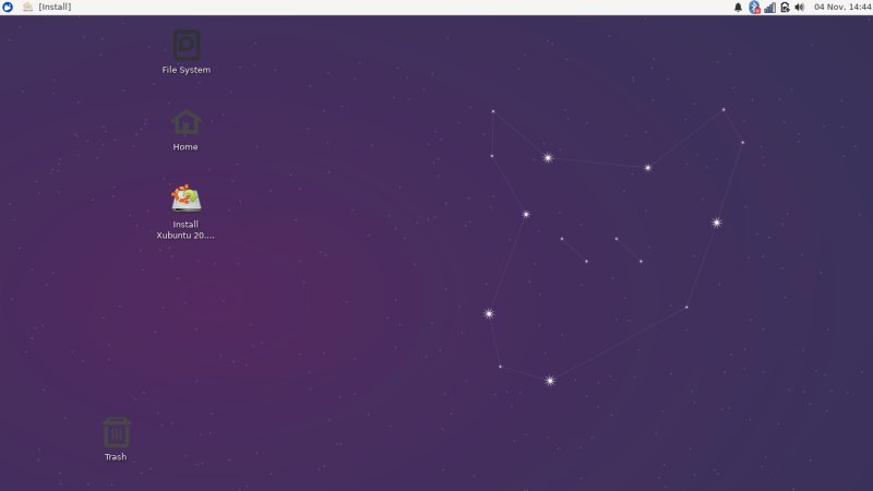 Installation started, volume icons gone