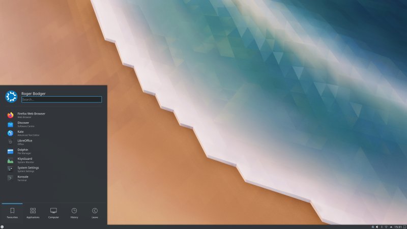 Desktop scaled, panel not