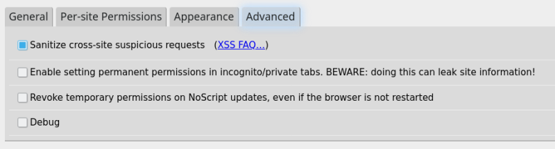 XSS protection