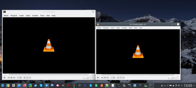 Two apps side by side