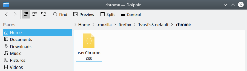 userChrome.css file