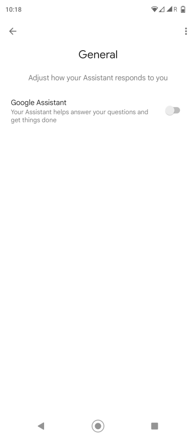 Assistant, general option