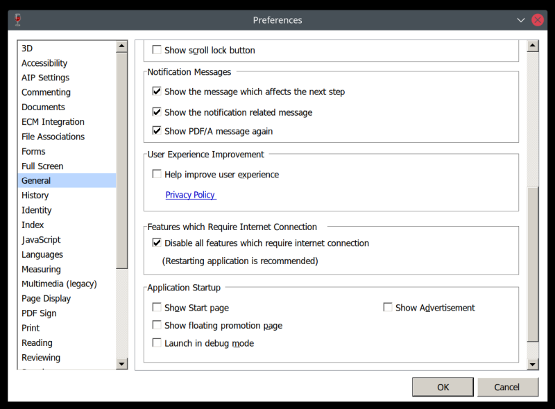 Foxit Reader configuration