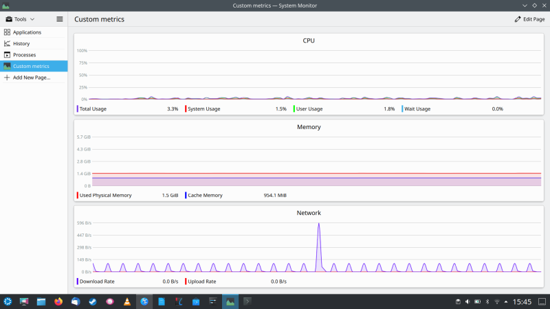 Custom colors selected
