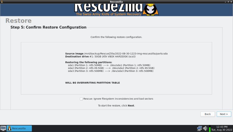 Overwrite option summary