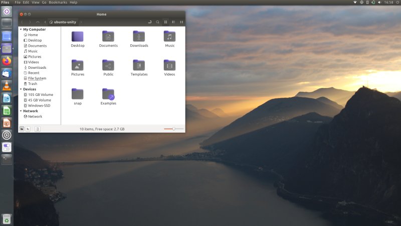Nice desktop, file manager
