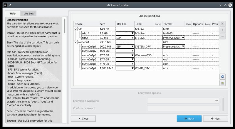 Partitioning