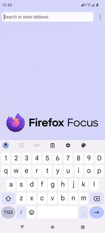 Firefox Focus, open