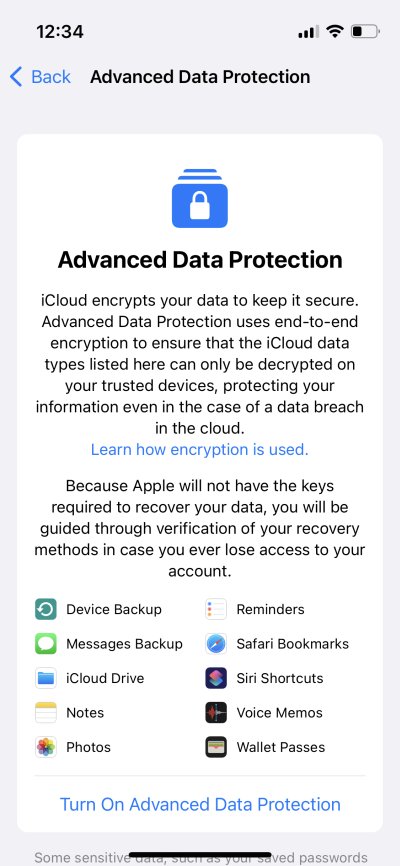 Advanced data protection